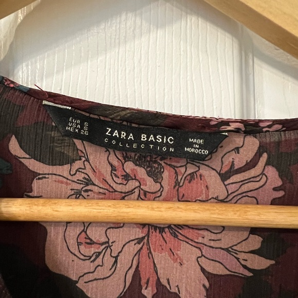 Zara Floral Blouse Top - Picture 3 of 3